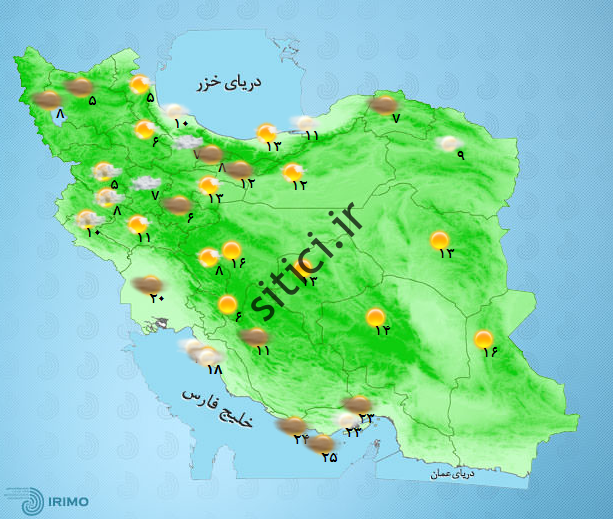 ضیش‌بینی وضییت آب و وای تهران فردا پنجشنبه